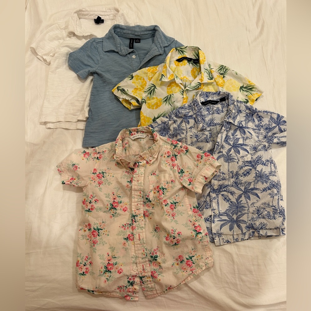 Janie and Jack Kids Floral and Tropical Shirts